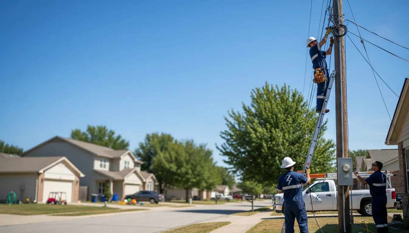 Residential electrician providing installation services in Lacota, MI